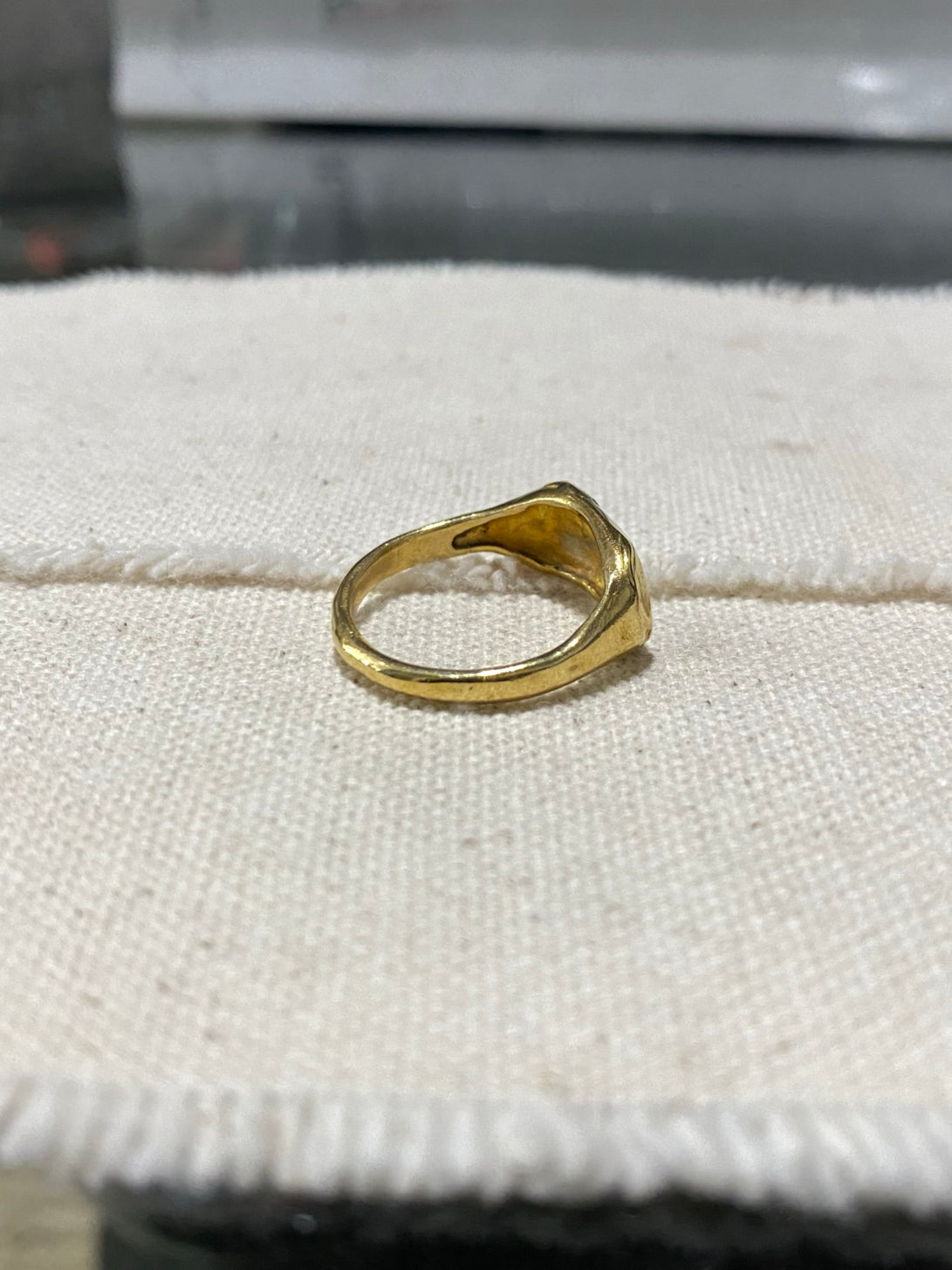 Rectangular Molten Signet Ring